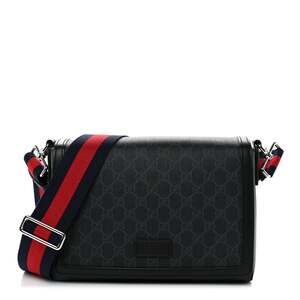 Gucci Gg Supreme Appia Calfskin Web #249769G12B